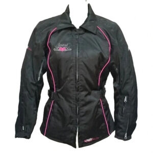 M2r jewel motorcycle jacket black  pink 8